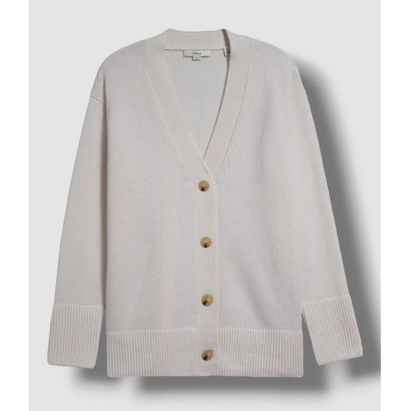 Vince Sweaters - Vince Wool Cashmere Cream Long Grandpa Cardigan Size XL
